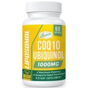 1000mg CoQ10 lipossômico Softgels melhor absorção CoQ10 Ubiquinol suplemento de função do coração & produção de energia