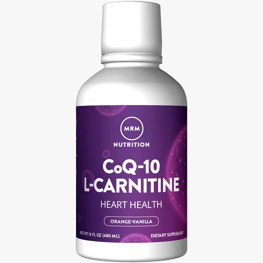 MRM Nutrition CoQ-10 L-Carnitina Líquido , laranja-Vanilla sabor , Energia + antioxidantes