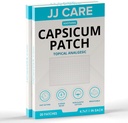 JJ Care Capsicum Patch (40 PCS), 4,7" x 7,1" calmante Capsaicin Patch, Patches Capsicum para pescoço, ombro, dor muscular - 8 horas alívio