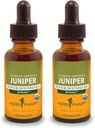 Herb Pharm certificado extrato líquido orgânico para sistema urinário Suporte Juniper 1 Fl Oz (Pacote de 2)