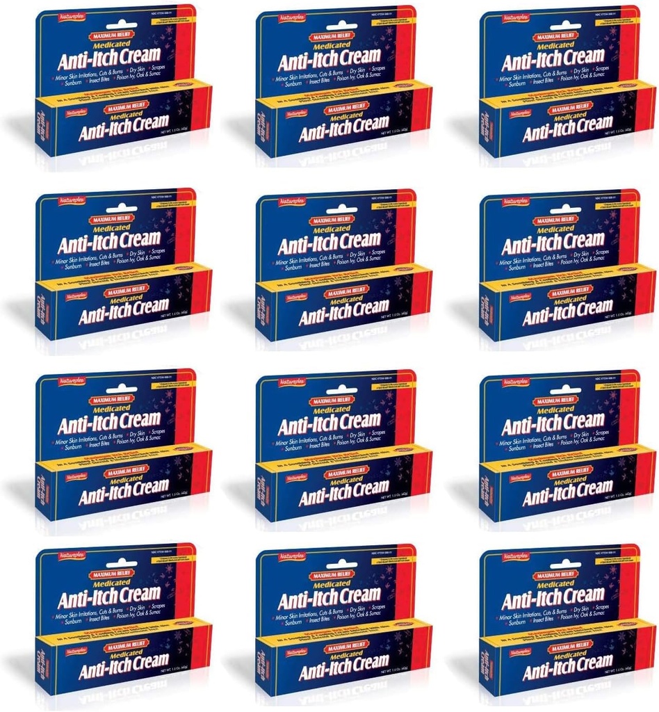 Pacote máximo de creme anti-Itch medicado de alívio 12