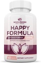 Healthsome Wellness Happy Formula Natural Formula Relief Supplement for Women & Men 60 Cápsulas