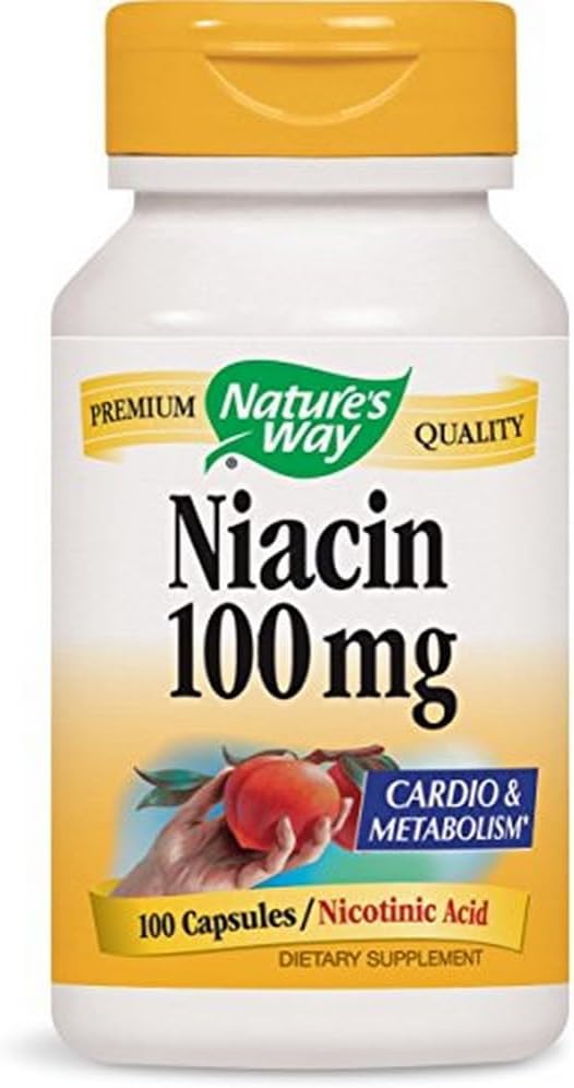 Nature's Way Niacin, 100 Cápsulas (Pacote de 4)
