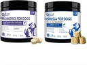 NATUREZA TARGET Probióticos para cães - Omega 3 Óleo de peixe para cães