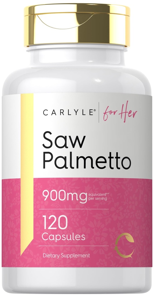 Carlyle Saw Palmetto para Mulheres 900mg 120 cápsulas