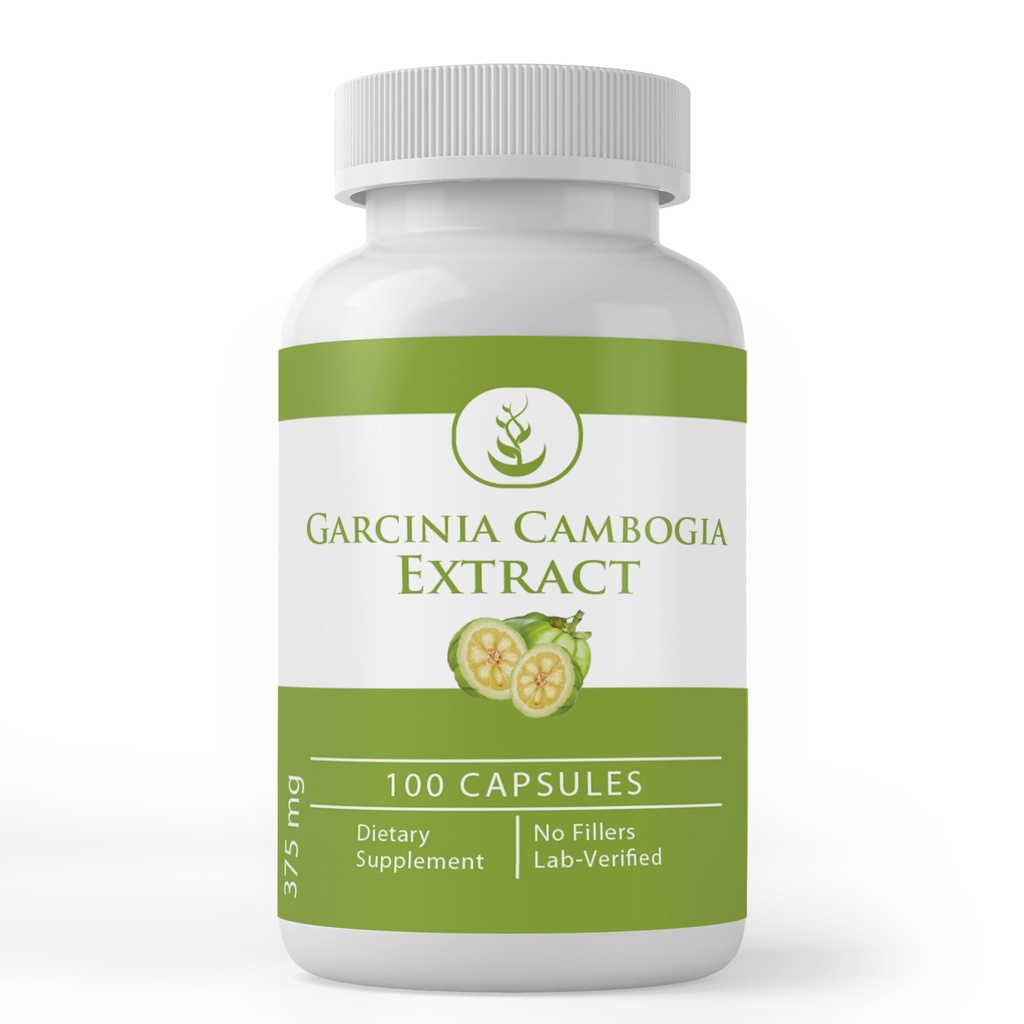 INGREDIENTES ORIGINAIS PUROS Garcinia Cambogia, (100 Cápsulas) Sempre Pura, Sem Aditivos ou Preenchimentos, Verificado Lab