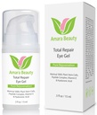 Gel Amara Beauty Eye Cream para círculos escuros e Puffiness com peptídeos e ácido hialurônico, 0,5 fl. oz.