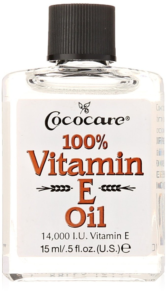 COCOCARE 100% Vitamina E Oil, 14000 I.U., 0,5 Fl Oz - Hidratante de pele & Proteção Antioxidante