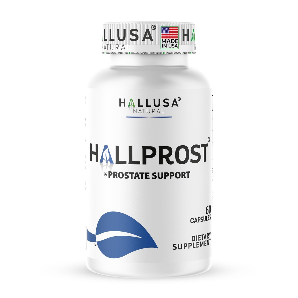 Hallusa Natural Hallprost □ Mistura de serra Palmetto para homens 700mg* □ Prostate Health Supplement □ Pigeum africanum & Pumpkin Seed □ Função de Trato Urinário