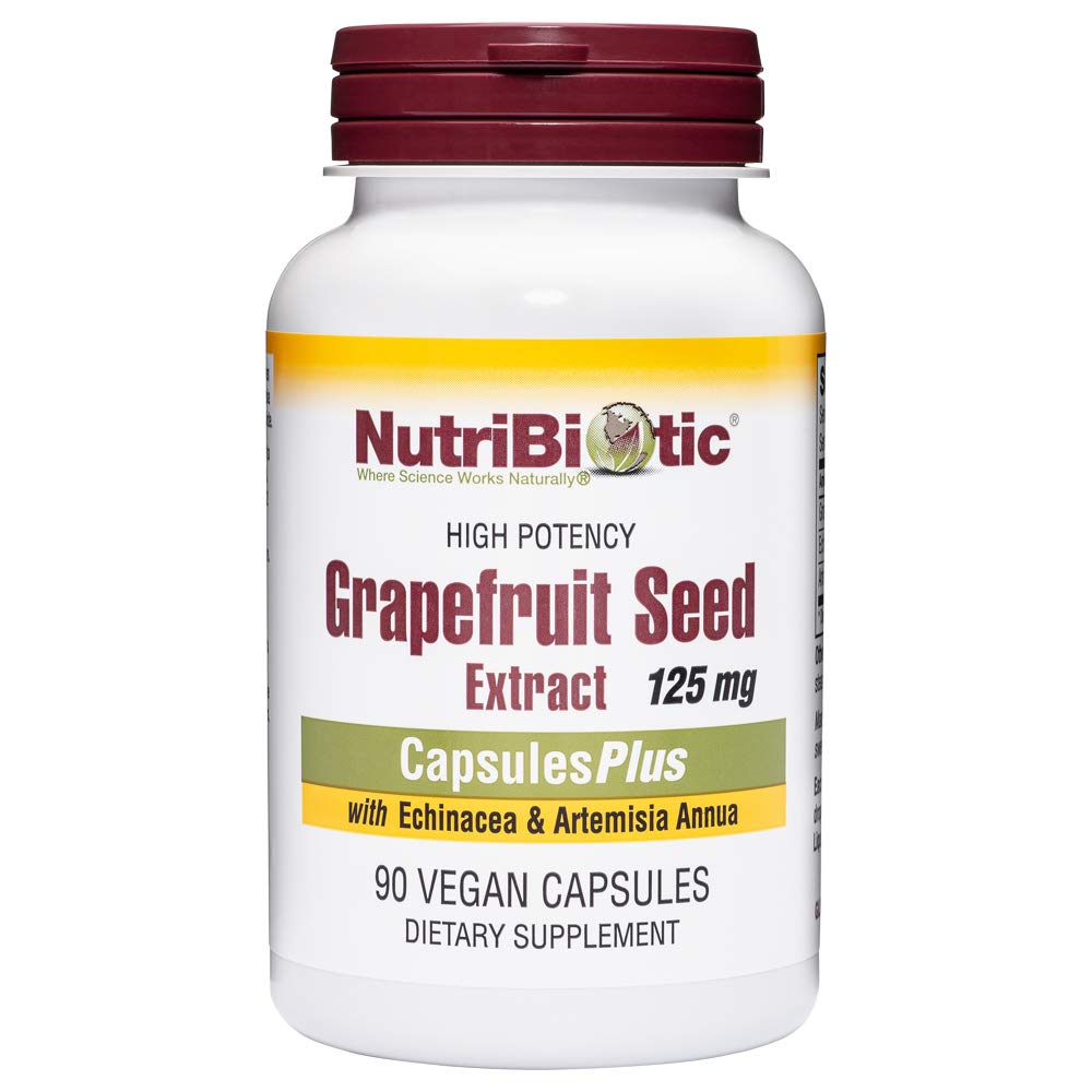 NutriBiotic Grapefruit Extract CapsulesPlus, 125 mg de GSE, 90 Count