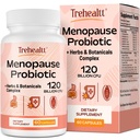 Suplementos de menopausa para mulheres, 120 bilhões de UFC Probiótico, 13-em-1 Herbs & Botanicals Complex, para Hormona Menopause, Hot Flashes, Suor noturno, Mood Swings, Perturbações do sono, Vegan, 60 Cápsulas