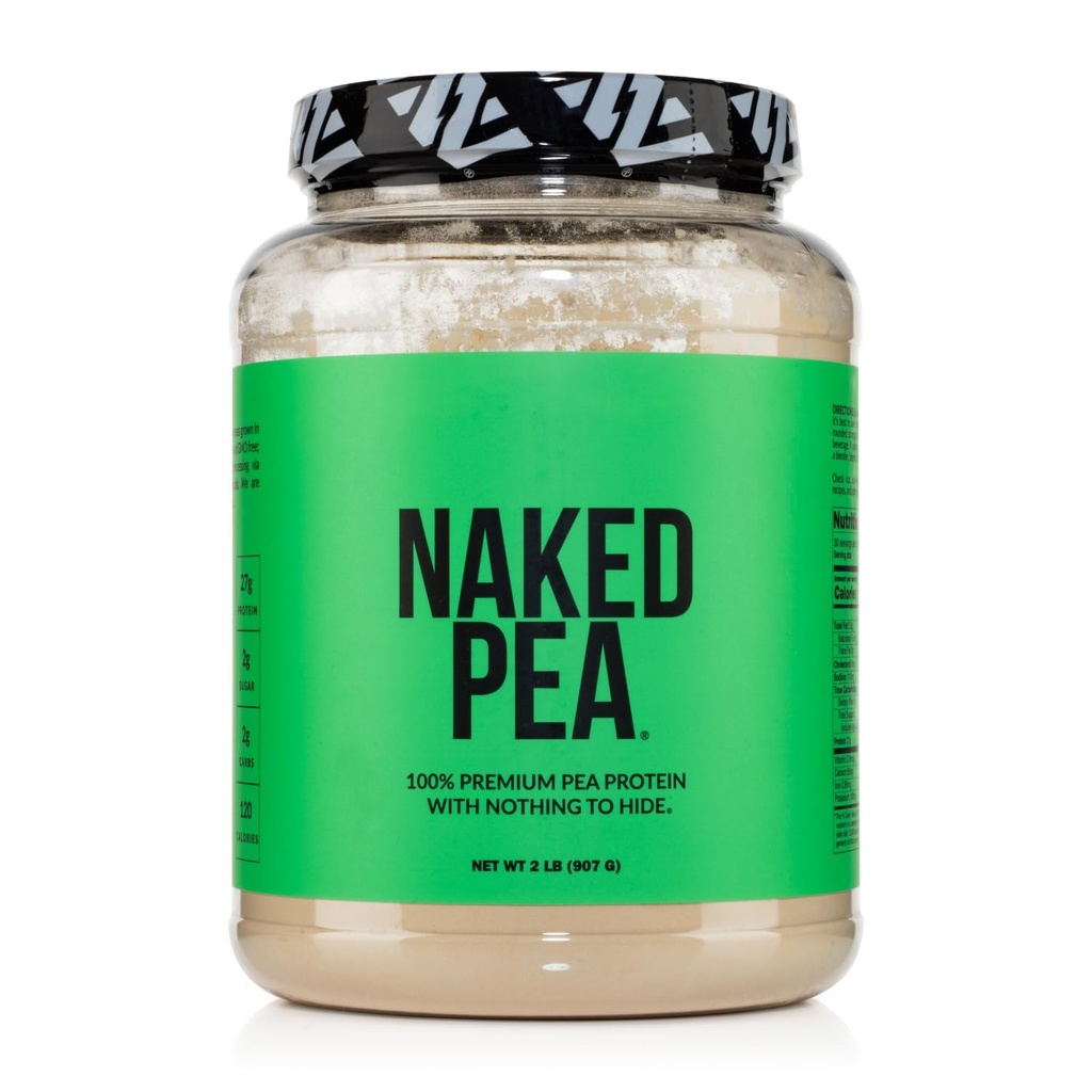 Ervilha naked - 2LB 100% ervilha proteína pó de fazendas norte-americanas - sem sabor Vegan ervilha proteína isolate - planta proteína pó, fácil de digest - 30 Servings