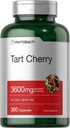 Horbäach Tart Cherry Extract Cápsulas .3600mg .. 300 comprimidos .. Não-GMO, sem glúten .. Suplemento tradicional de ervas