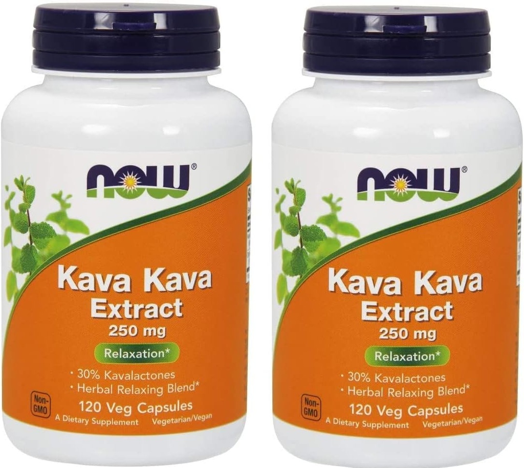 Kava Kava 250mg 120 Cápsulas (embalagem de 2)
