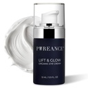 Creme de olho orgânico para círculos escuros e puffiness - creme de olho anti envelhecimento para rugas - reduz círculos escuros e sacos sob olhos - com Kakadu Plum, óleo de coco, espirulina e mais - 0,5 Fl Oz