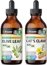 BIO KRAUTER Olive Leaf Tintura 4 Fl. Oz. & Cat's Claw Tintura 4 Fl. Oz.