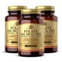 Solgar Folato 666 mcg DFE (Ácido Fólico 400 mcg) - 250 Comprimidos, Pacote de 3 - Apoio pré-natal - Não-GMO, Vegan, Glúten Livre, Leite Livre, Kosher - 750 Total de serviços