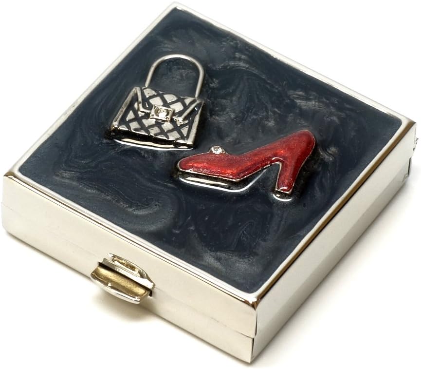 9311 quadrado pequena caixa de pílulas organizador preto vermelho ouro mulheres viagem caso caixa bolsa bolso recipiente diário portátil medicina vitamina caixa suplemento de medicação mini armazenamento