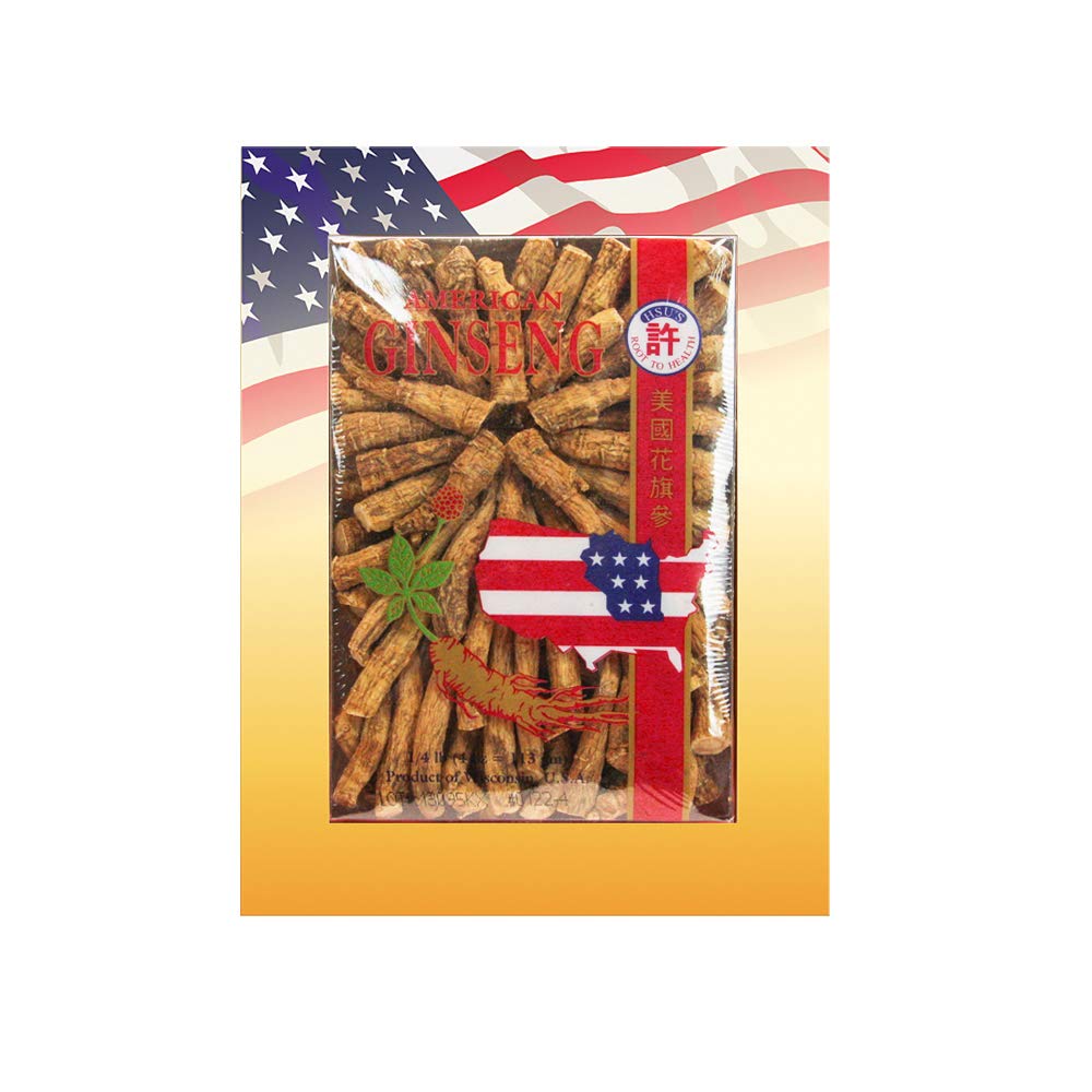 SKU 122-4 de Hsu Médio Prong , Cultivado Wisconsin American Ginseng Direct from Ginseng Gardens