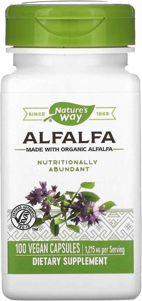 Via da Natureza Alfalfa Folhas -- 100 Cápsulas