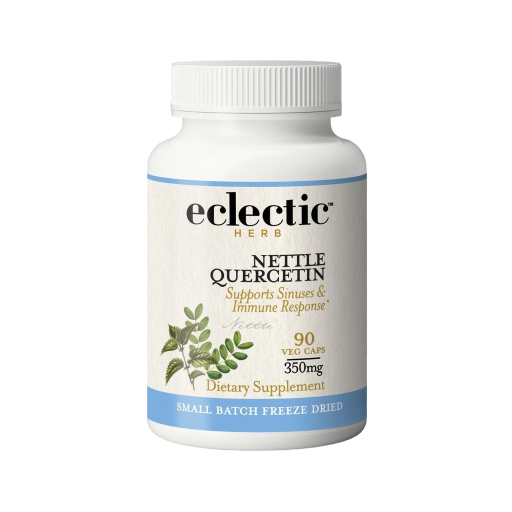 Erva Eclética - Nettle Quercetin Cápsulas □ Não-GMO, Vegan □ 90 CT