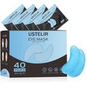 Sob patches de olhos, 40 pares Máscara de olho para círculos escuros, Olhos Puffy, Sacos Undereye, rugas, Patches de máscara de olho com ácido hialurônico, tratamento de olhos cuidados da pele para homens e mulheres presente
