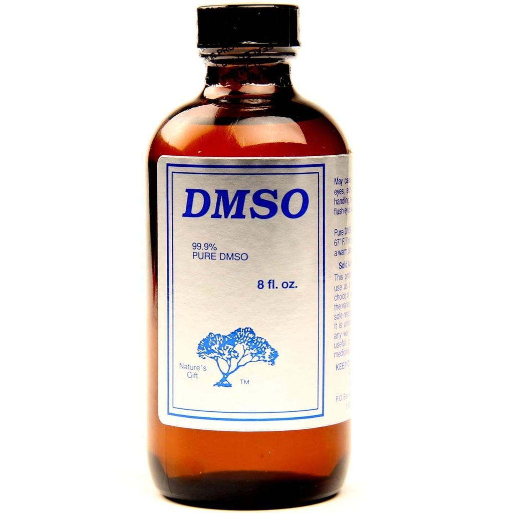 Presente da natureza 99,9% DMSO líquido - garrafa de vidro 8 Fl Oz