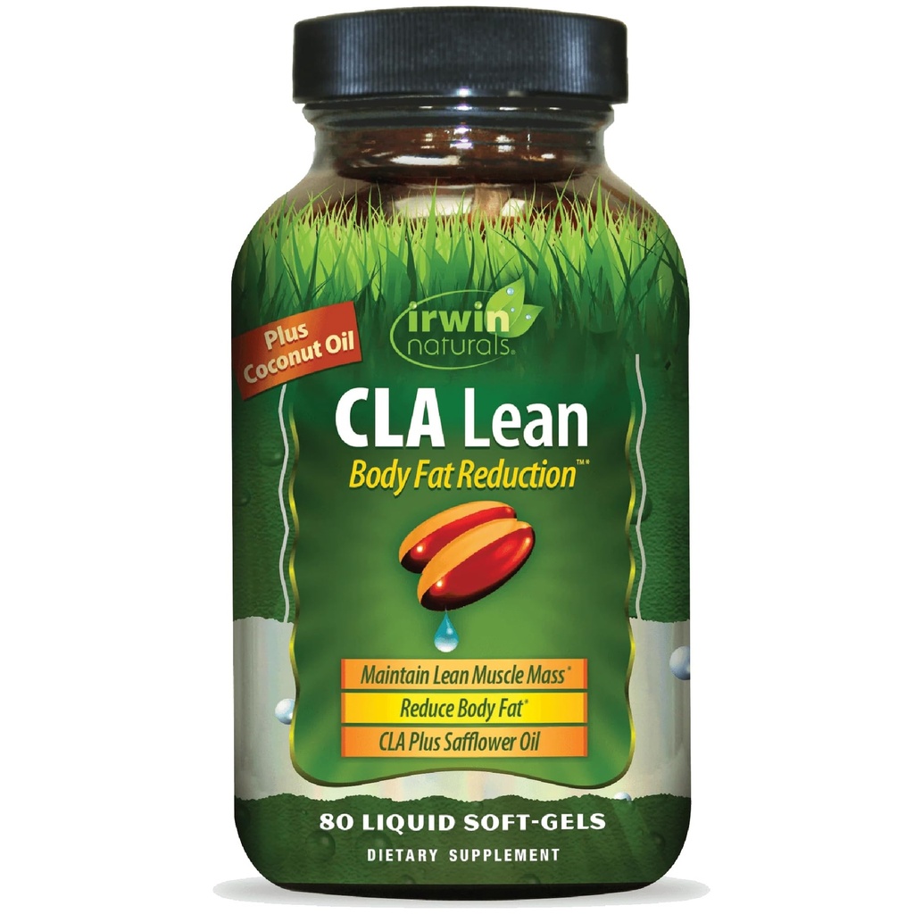 Irwin Naturals CLA Lean Body Gordura Redução – 80 Géis Líquidos