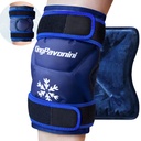 KingPavonini XXL Knee Ice Pack Enrole o joelho inteiro após a cirurgia, grande pacote de gelo de gel reutilizável para lesões, alívio da dor, inchação, lesões esportivas, 1 pacote (azul)
