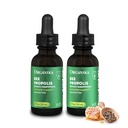 Organika Bee Propolis Tintura 1 oz x 2 Pack: Extrato limpo e Vegan Própolis para defesas imunológicas, garganta e respiração - livre de glúten, OGM, e sabores artificiais - 20 dia Prop gotas fornecimento