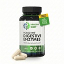 Enzimas digestivas de força máxima da gut HoloZyme saudável Previne o entupimento, o gás, e a indigestão w/Protease, Amylase, Lipase, Lactase, e mais