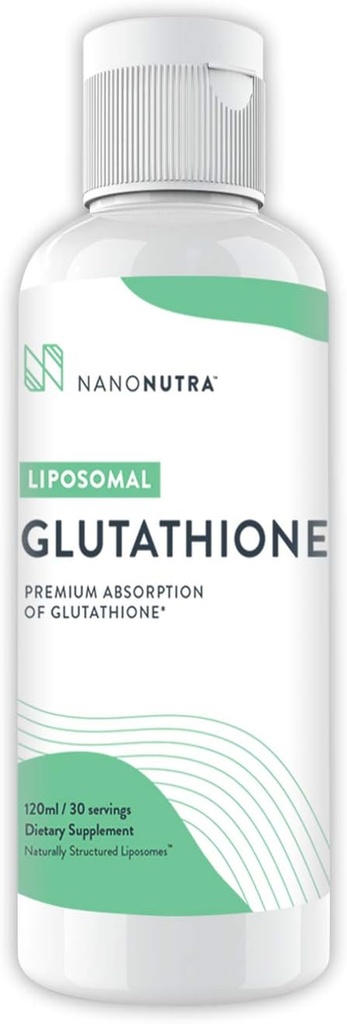 Glutationa lipossômica antioxidante 500mg Não GMO/Não Soja Setria Líquido Glutationa Supplement □ Melhor Antienvelhecimento Natural Antioxidante 120ml - 30 Servimentos