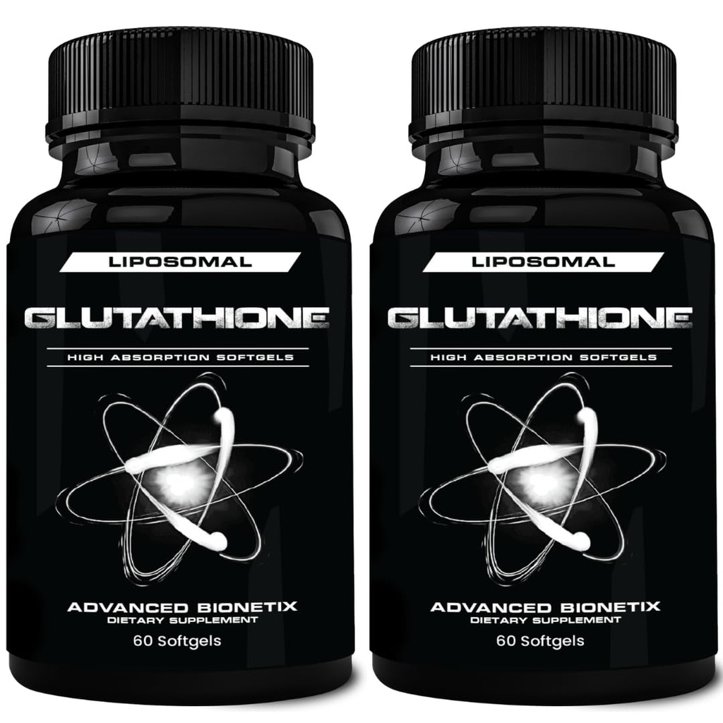 850mg Suplemento Lipossômico de Glutationa □ 120 Total de Softgels Lipossômicos □ Suplemento Antioxidante w/Gluta-IVTM, 100X Absorção Sobre Pó Glutationa