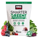 FORCE FACTOR Verdes Mais inteligentes Superfood Mastiga, Verdes e Superfoods com Probióticos, Antioxidantes e Fibra, Suplemento Verdes para Suportar Digestão, Óxido nítrico e Energia, 60 Mastigações Macio