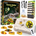 GobiDex Amber Dig Kit-Resina Artificial de Insetos, Excavate 6 Insetos Especimens, STEM Geographic Educational Bugs Toys, Excavation Toys for Fun Bugs Party Favores, Science Kits for Kids Age 6-8 8-12