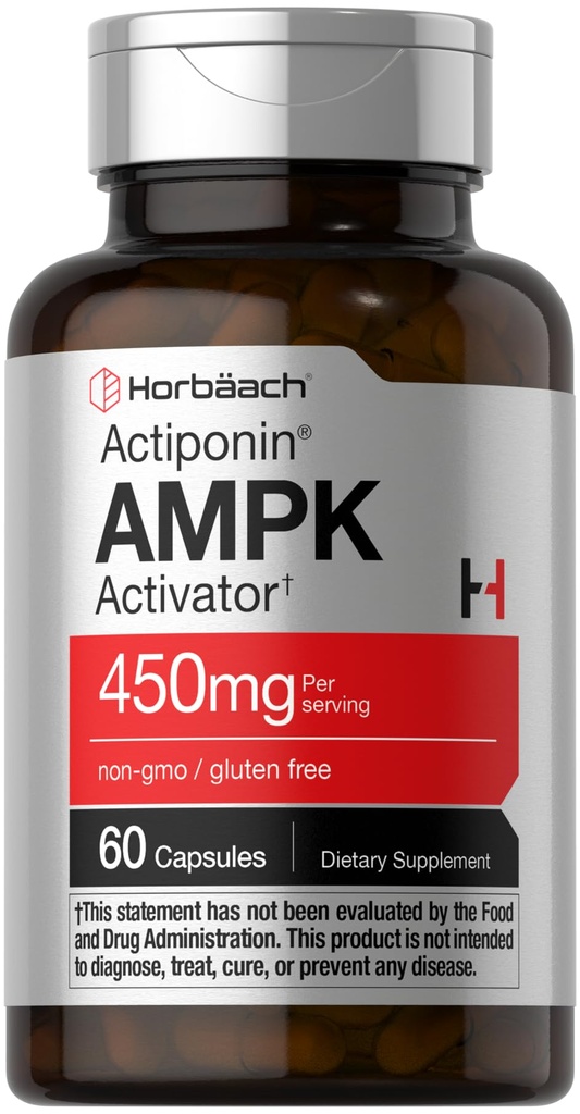 Horbäach AMPK Activador Metabólico 450 mg 60 Cápsulas