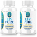 Rize labs - LivPure Powered by Nature - Fórmula avançada - Puro apoio Suplemento dietético para suporte ao fígado, Força extra, Vegan, Pílulas de função hepática (120 Cápsulas)
