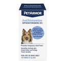 PetArmor Anti-Histamínico Alergia Alívio para Cães, Medicina de Alergia Fácil de Usar para Cães, Medicina Anti-Itch fornece alívio de mordidas de insetos, e Stings, 100 Tablets
