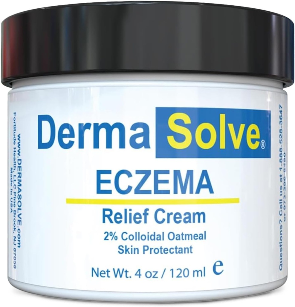 Dermasolve Full Body Eczema Relief Lotion Cream - Blare Control Therapy Balm que protege, hidrata e repara a pele Crianças, bebês e adultos - Esteróide livre (4 Fl Oz, 1)