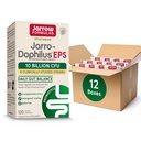 Jarrow Fórmulas Jarro-Dophilus EPS Probióticos 10 bilhões de UFC para suporte de trato intestinal, Suplemento Probiótico para Gut Saúde para Mulheres e Homens, 120 Cápsulas Veggie, Até um suprimento de 60 dias,Pack de 12