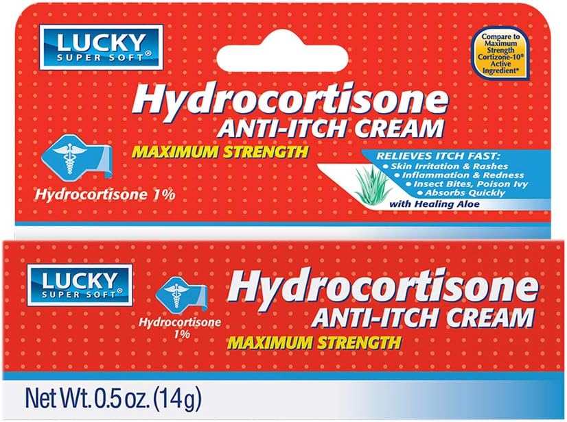 Lucky Super Soft Hydrocortisona, Anti-Itch Creme, 0,5 Ounce