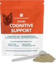 Dr. Bill's Feline Cognitive Support (Suplemento de suporte de memória para gatos) Suplemento de animais de estimação (L-Carnosina, Vitamina B-12, L-Glutamina, L-Tirosina e DHA
