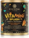 Nutrição Essencial Splash Vitaminai - Crianças multivitamin Pó - Apoio Nutricional - 13 Vitaminas Ativas & 6 Mineral Quelated, Fibra Prebiótica - sabor laranja - (10.4 oz) - Vegan