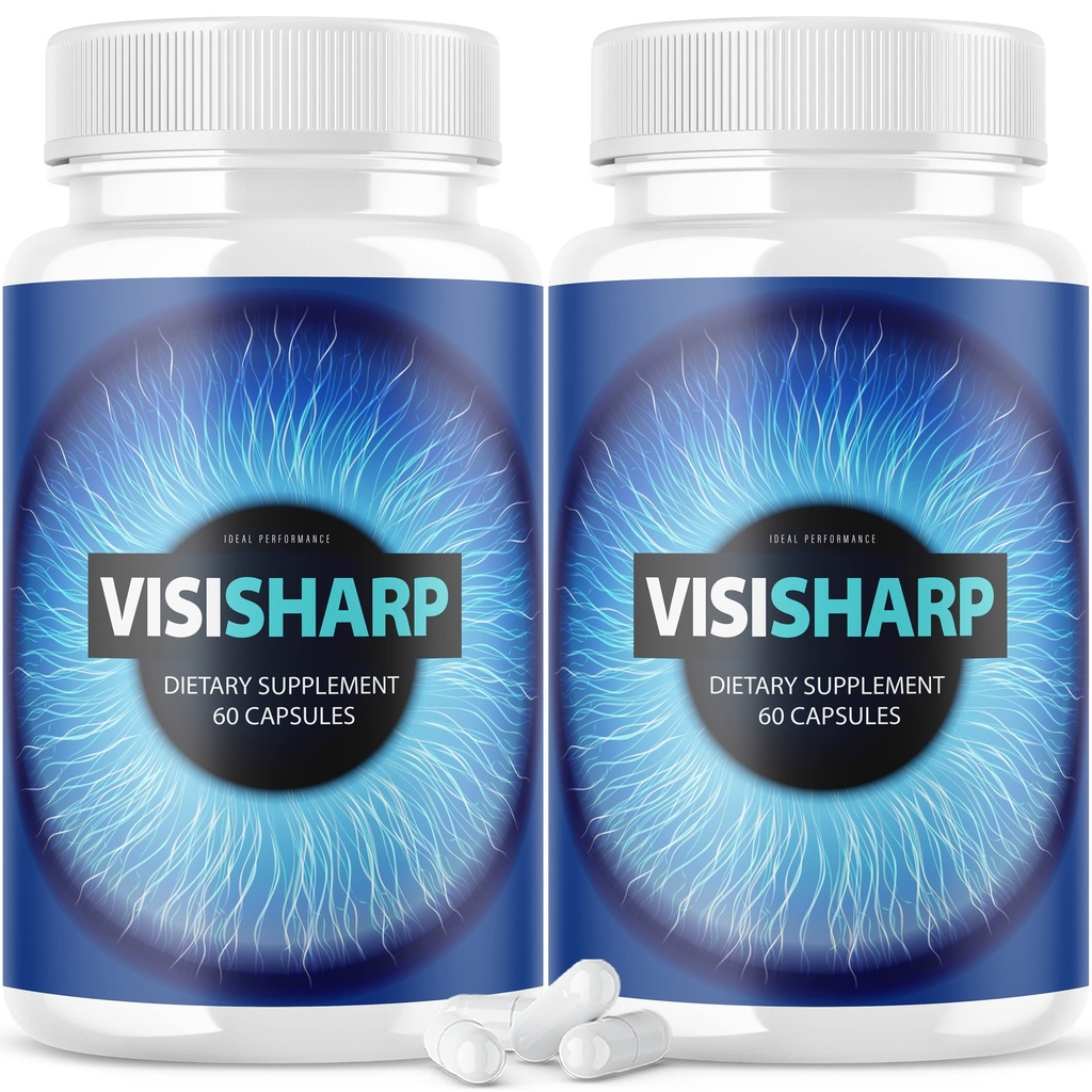 (2 Embalagem) Visisharp Advanced Eye Health Formula para Eyes Pills Visi Sharp Supplement (120 Cápsulas)