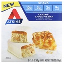 Atkins Snack, Caramel Apple Pie Bar, 5 barras, 1,41 oz (40 g)