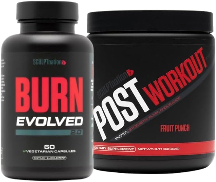 Sculpt Nation por V Shred Burn Evolved 2.0 e Post Workout Fruit Punch Bundle