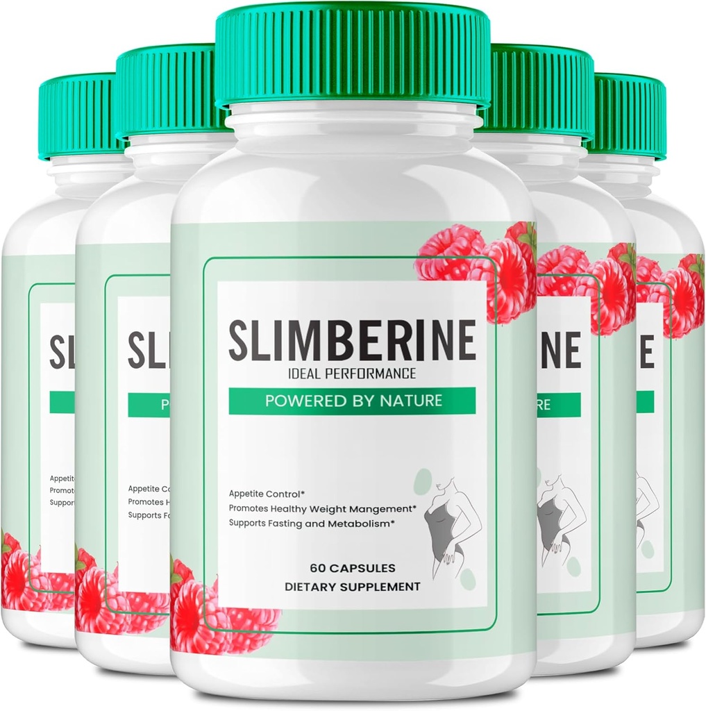 Slimberine Keto Cápsulas, Slimberine Advanced Formula Pills - Força Máxima, Slimberine All Natural Keto Pills, Slimberine Cápsulas, Slimberine Official Formula Pills Reviews (5 Pack)