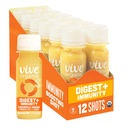Vive Digest orgânico + Imunidade Tiro duplo-boost, Aloe Vera prensado a frio, Apple Cider, Probióticos, 2g Fibra, Gluten Free, Vegan, 2 Fl Oz (Pacote de 12)