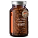 CLAV Organic Milk Thistle & Alcachofra Extract Complex -Rich in Silymarin & Bitters - Suporte de fígado + Suplemento Detox - 120 Cápsulas (60 Dias de Abastecimento) - Vegan - Made in Germany