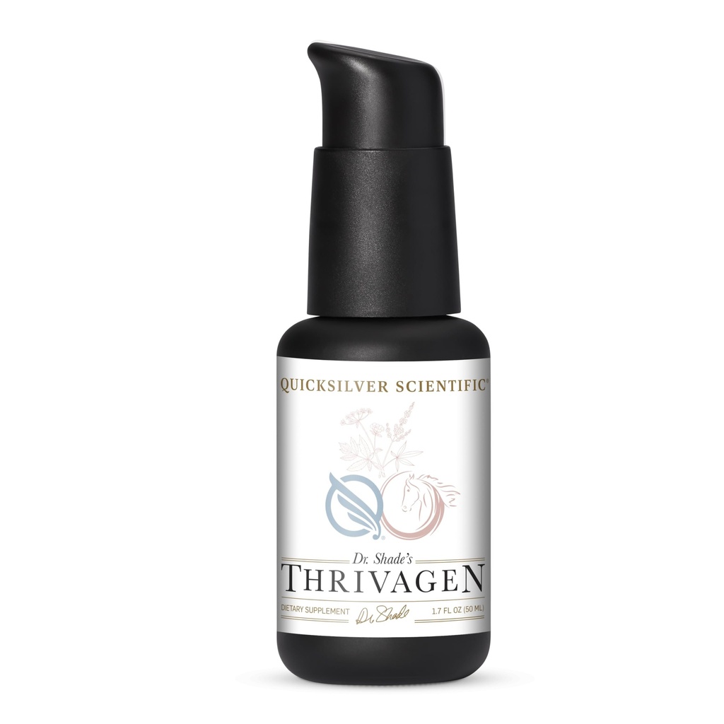 Quicksilver Scientific Thrivagen - Suplemento de Saúde da Mulher com 15 Energia, Equilíbrio Hormônio e Apoio Adrenal Botânicos - Ervas Adaptogênicas com Shatavari, Rhodiola & Maca Root (1,7 onças / 50ml)